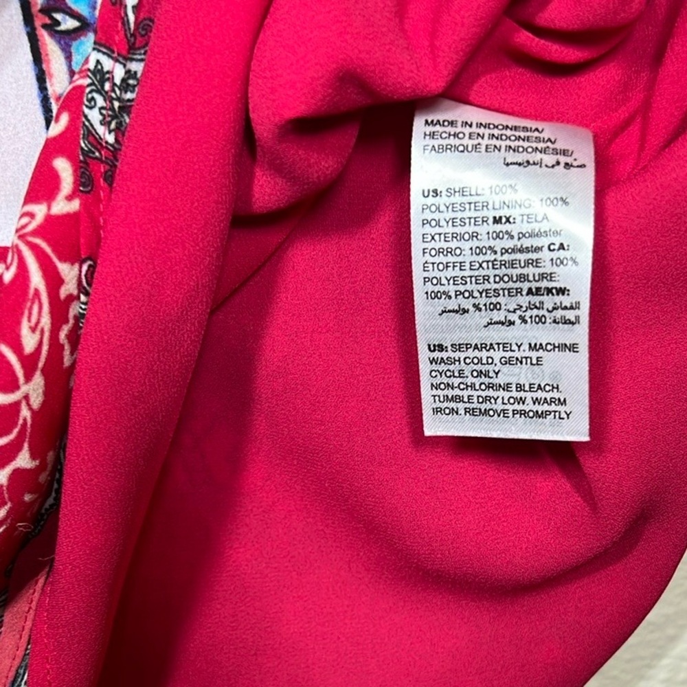 Chico's Multicolor Patchwork Short Sleeve Blouse … - image 6